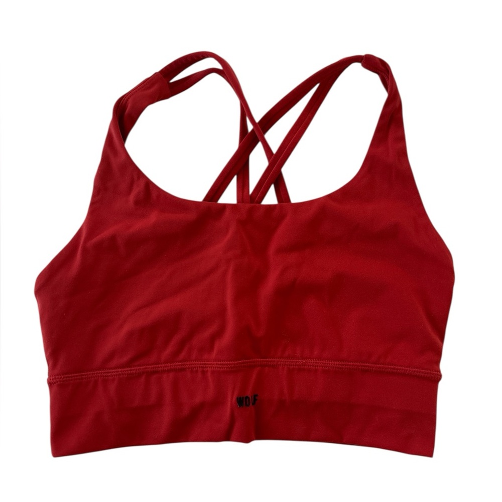 Women's WOLF Red Sports Bra sz S